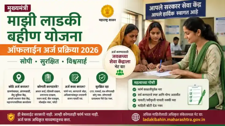 Majhi Ladki Bahin Yojana Offline Application Process 2026